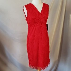 New Red lace dress